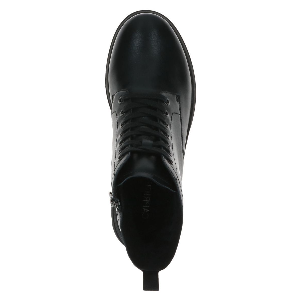 Bottine en cuir noir nappa, CAPRICE