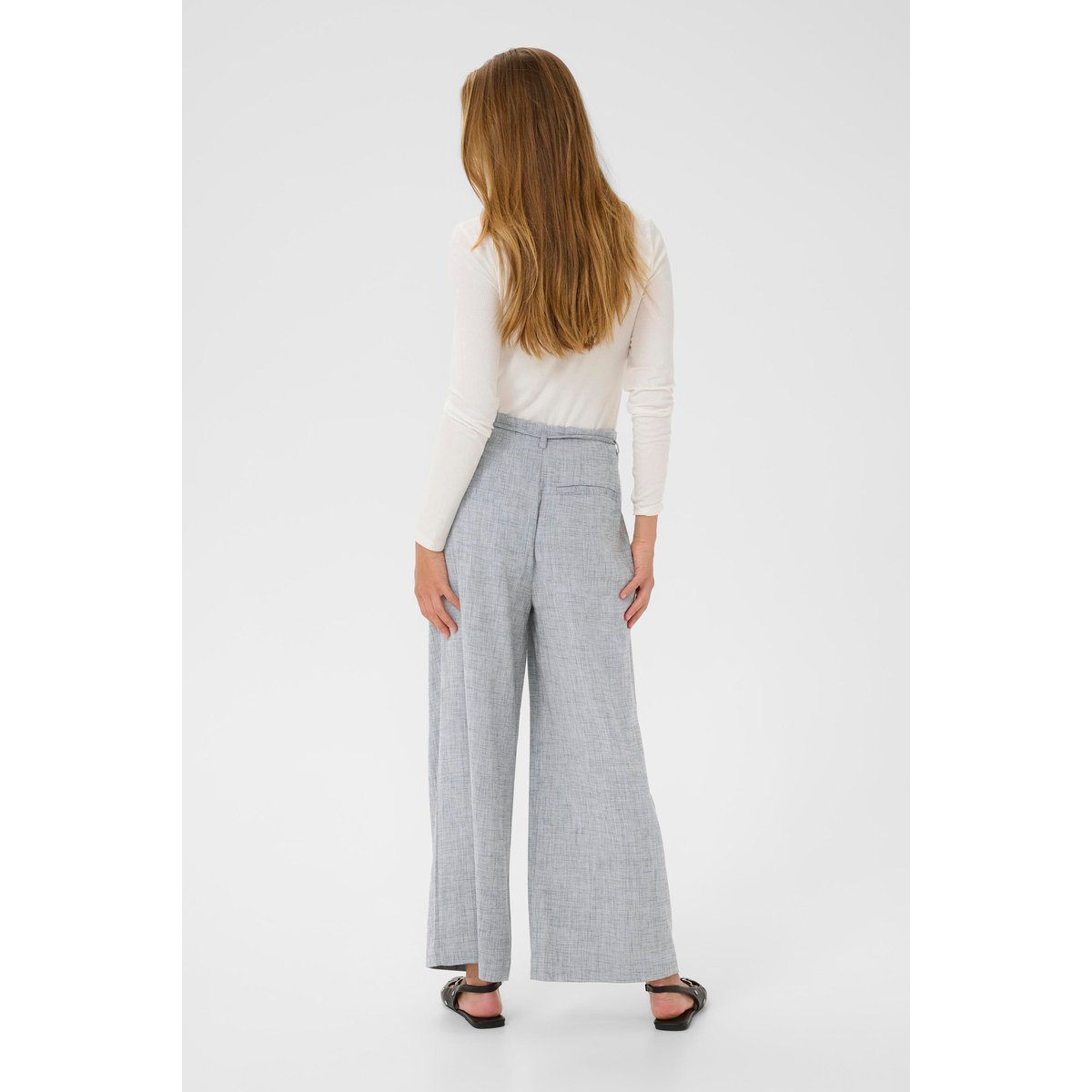 Pantalon de costume gris light grey pinstripe, KAFFE