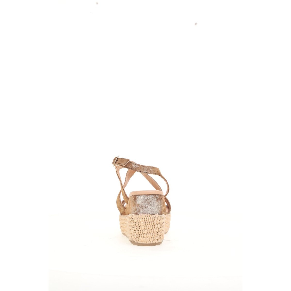 Leather Wedge Sandals tobacco, MJUS