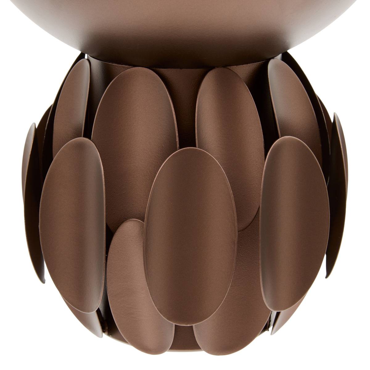 Coupe ronde en acier BARREL chocolat, ATMOSPHERA