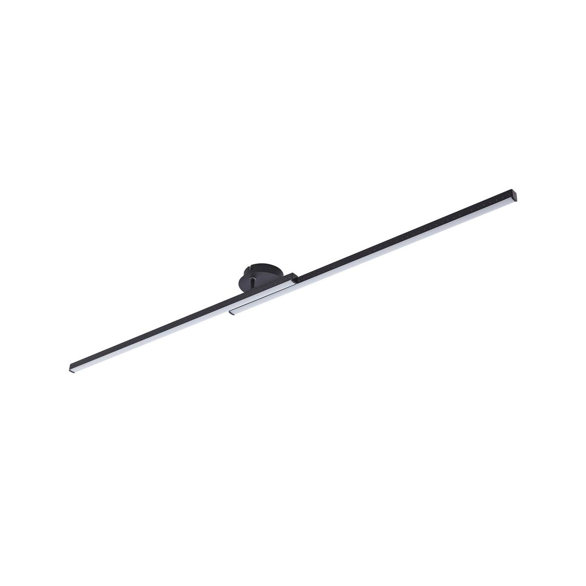 Plafonnier en aluminium moderneLED, Aurendor noir mat, LINDBY