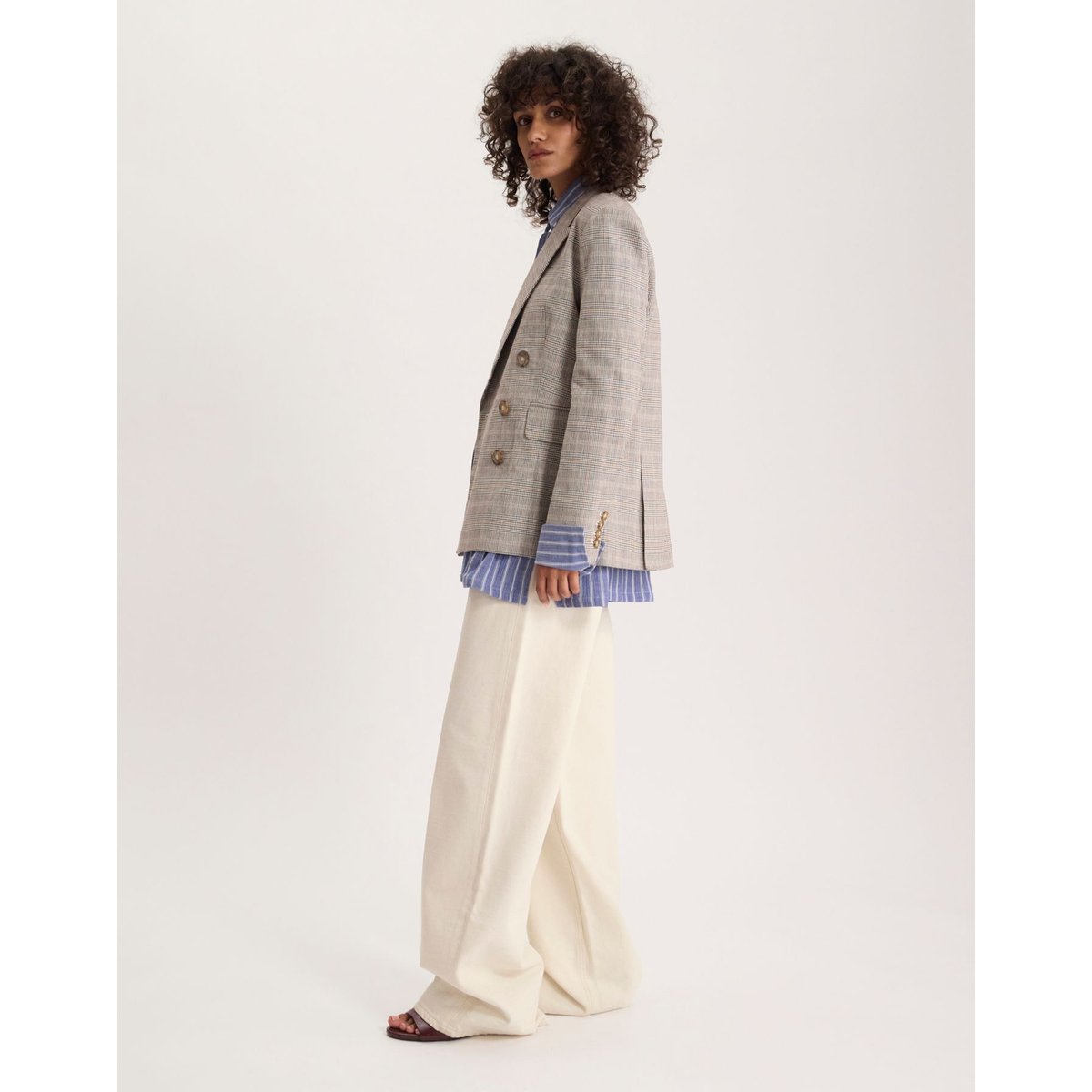 Veste June en coton marron, INES DE LA FRESSANGE PARIS