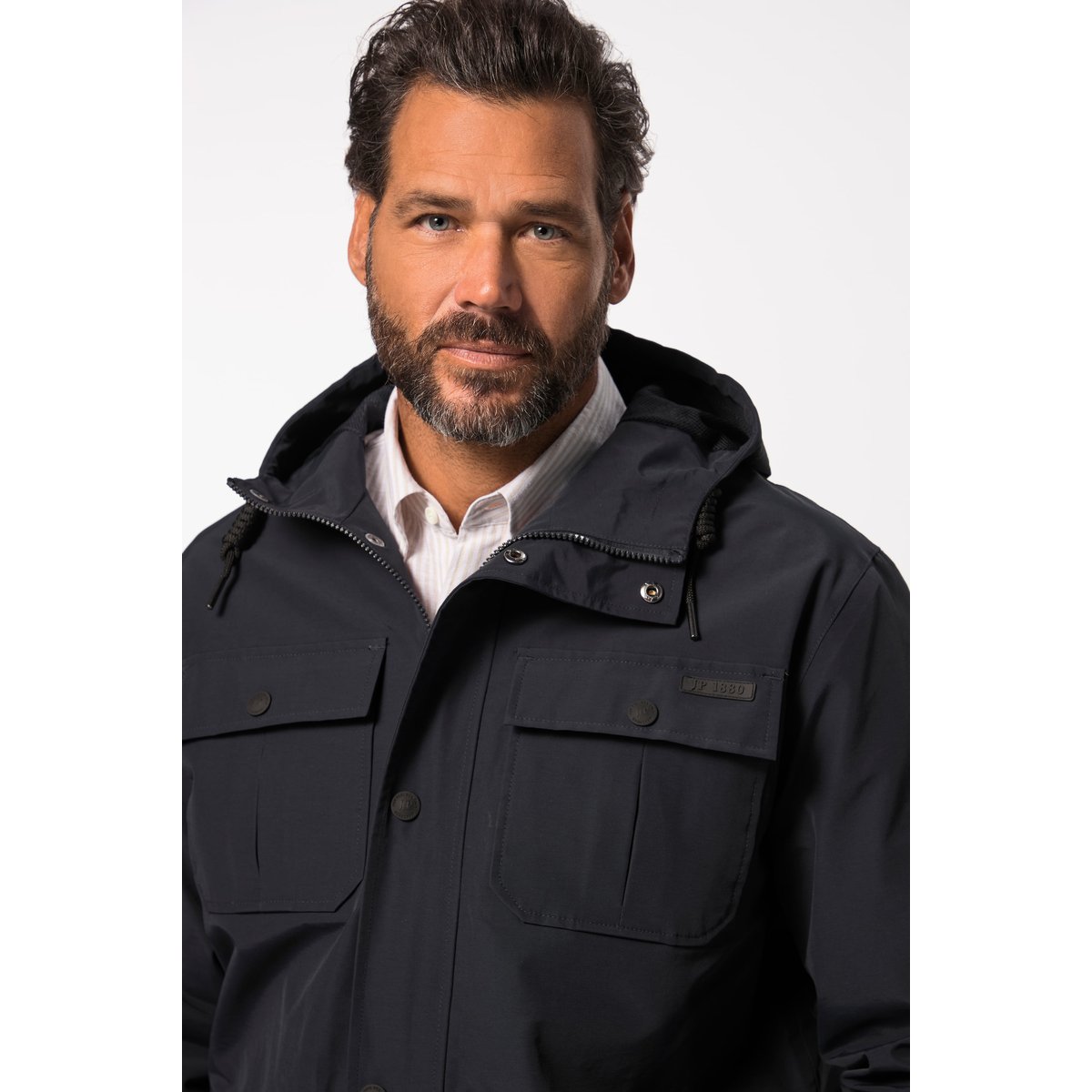 Veste de pluie imperméable bleu marine, JP1880