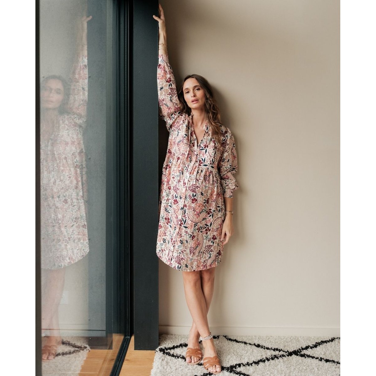 Robe d'allaitement Capucine multicolore, CACHE COEUR