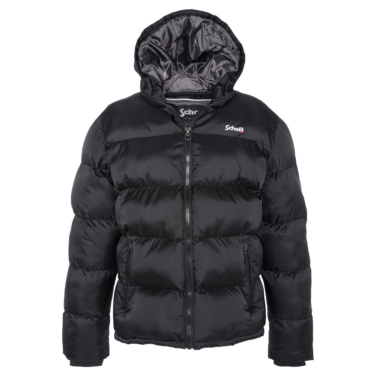 Doudoune à capuche enfant noir, SCHOTT