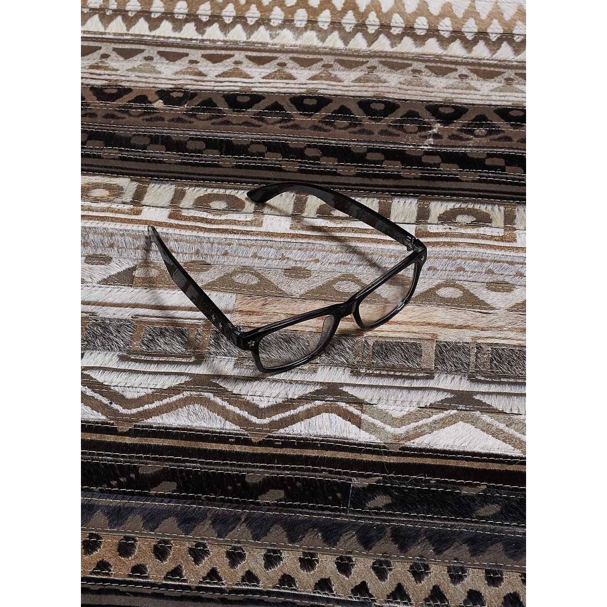 Tapis peau de vache ZAIRA, kilim fait main beige, UN AMOUR DE TAPIS