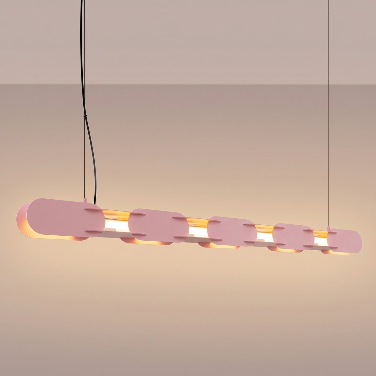 Suspension Acier Rose LED 1 Chain rose, EDEN