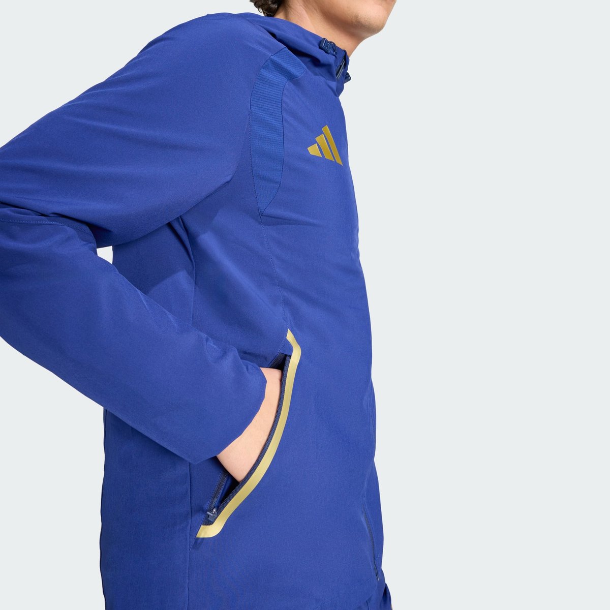 Coupe-Vent Zip Intégral Italie Tiro Travel Coupe-Vent Zip Intégral Italie Tiro Travel victory blue, adidas Performance