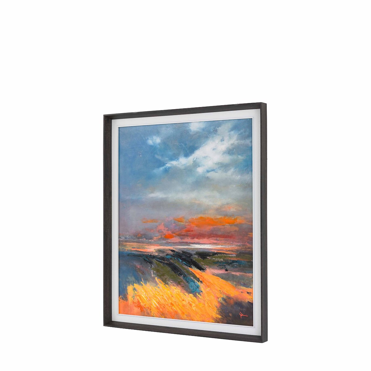 92x112cm Coastal Glow Framed Canvas orange, ÉDITÉ