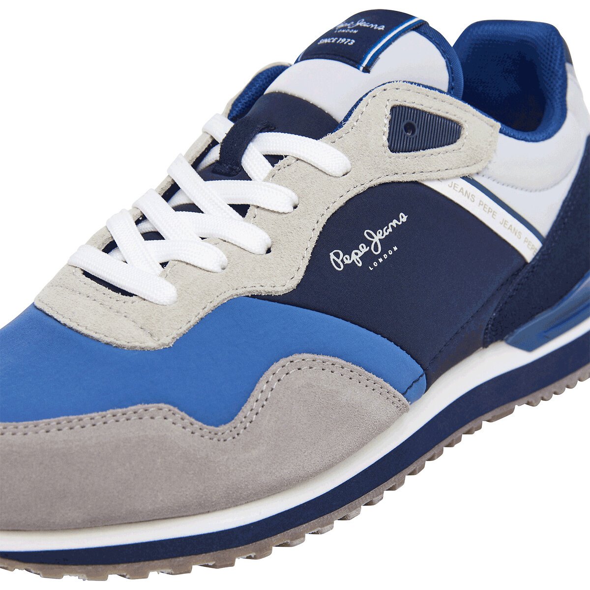 Baskets basses London Link bleu/gris, PEPE JEANS