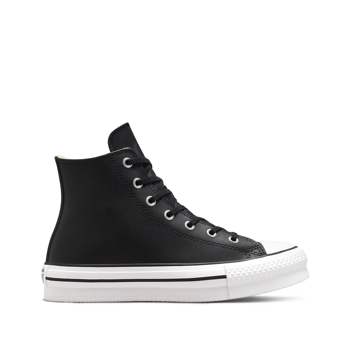 Kids All Star Eva Lift Foundation Leather Trainers black, CONVERSE