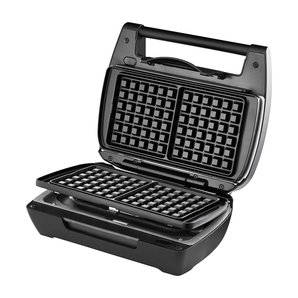 Gaufrier mini maxi 3 plaques 028662 noir, LAGRANGE