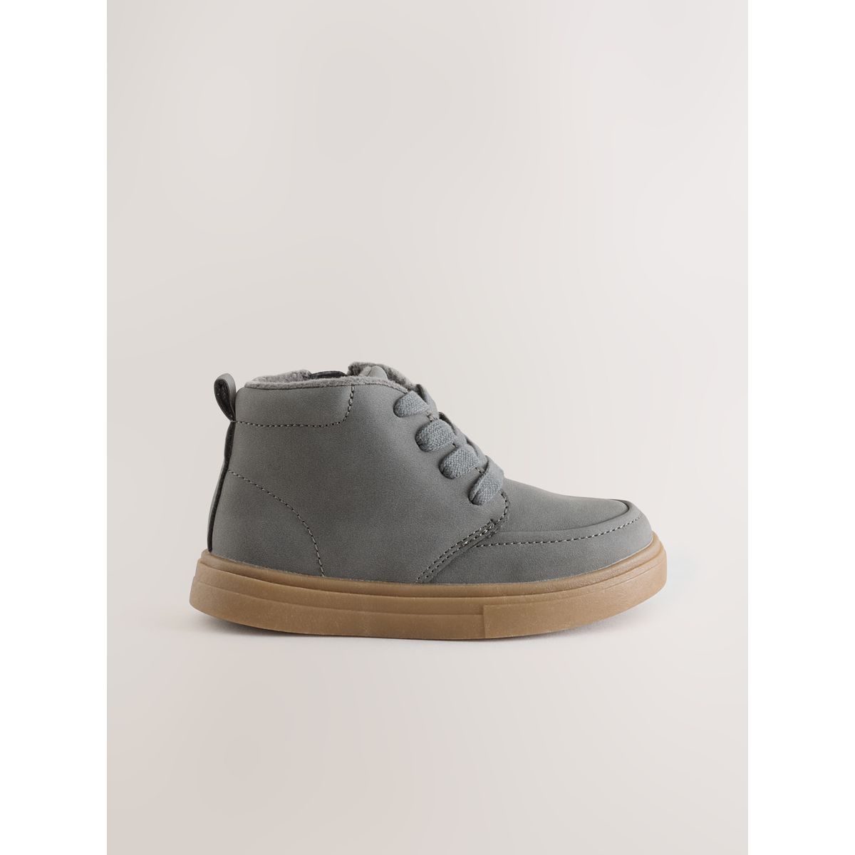 Bottines à lacets et doublure chaude gris, NEXT