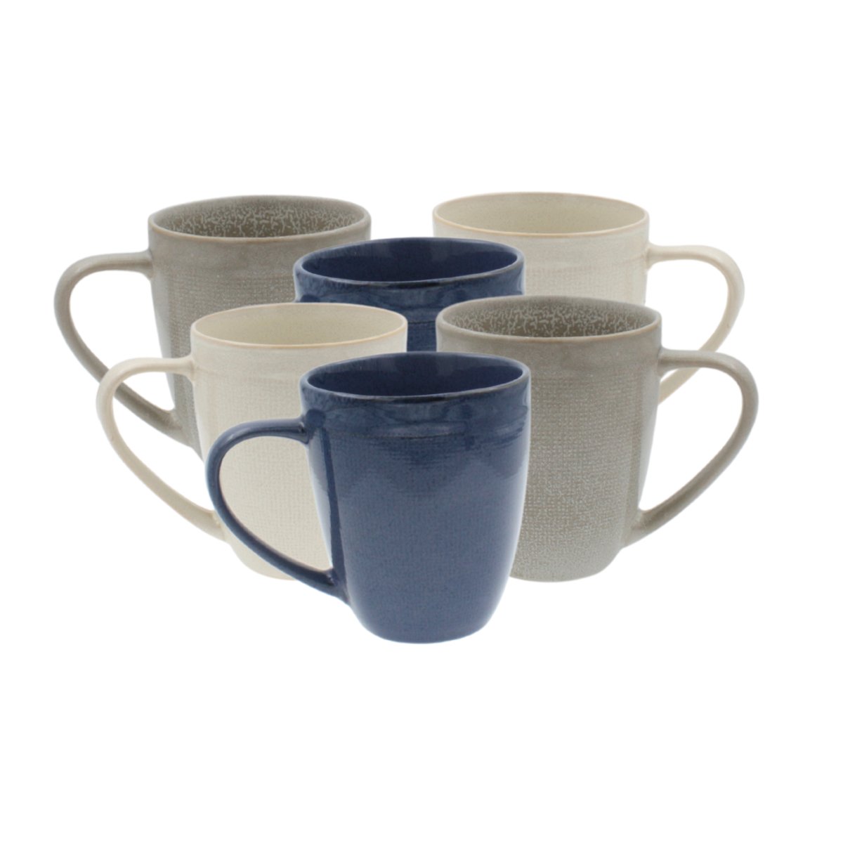 Lot de 6 mugs, OIA bleu, ARTIME