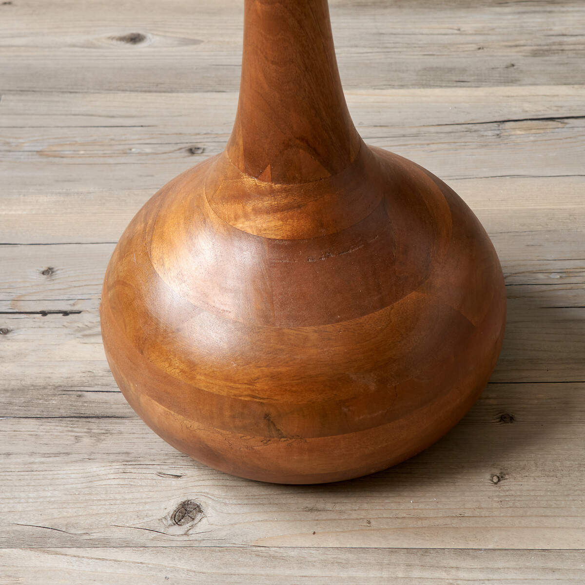 Thiago Oiled Wood Floor Lamp Base brown, ÉDITÉ