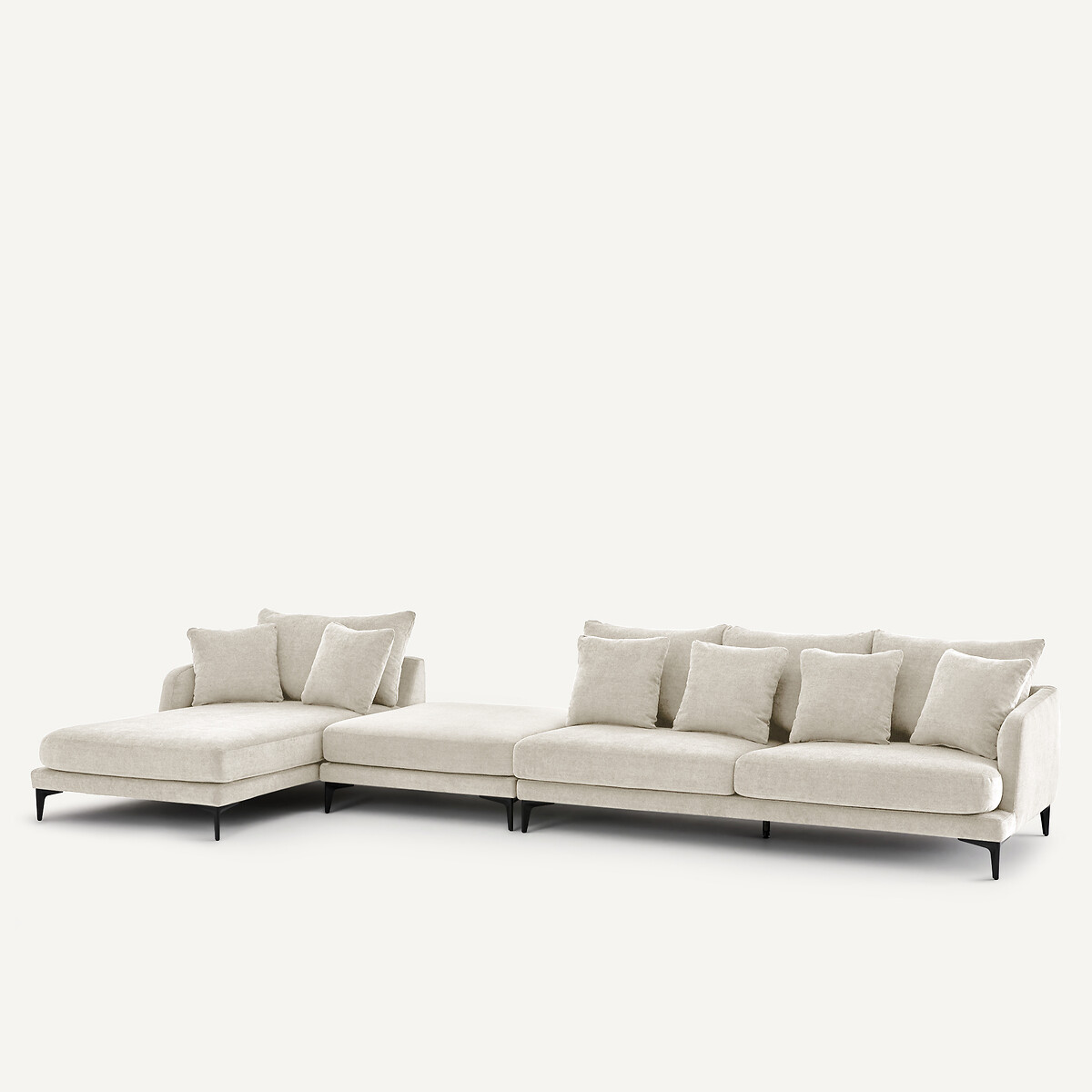 Poggiapiedi in misto poliestere, MODERNISTE, design di Emmanuel Gallina avorio, EMMANUEL GALLINA X AM.PM
