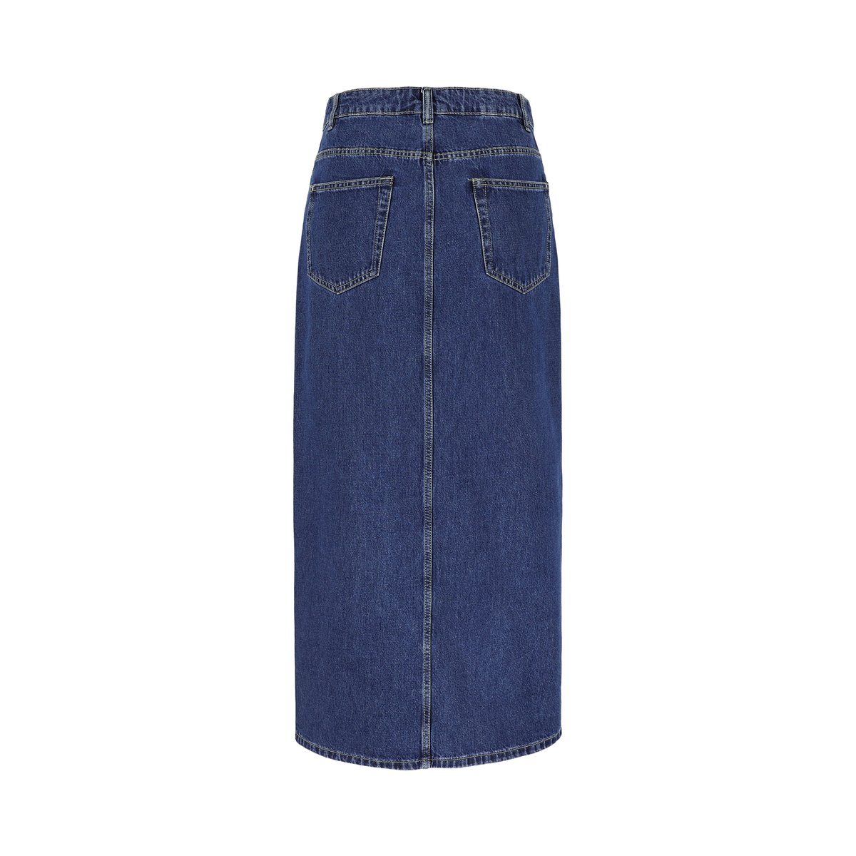 Jupe longue en denim medium blue, LOLALIZA