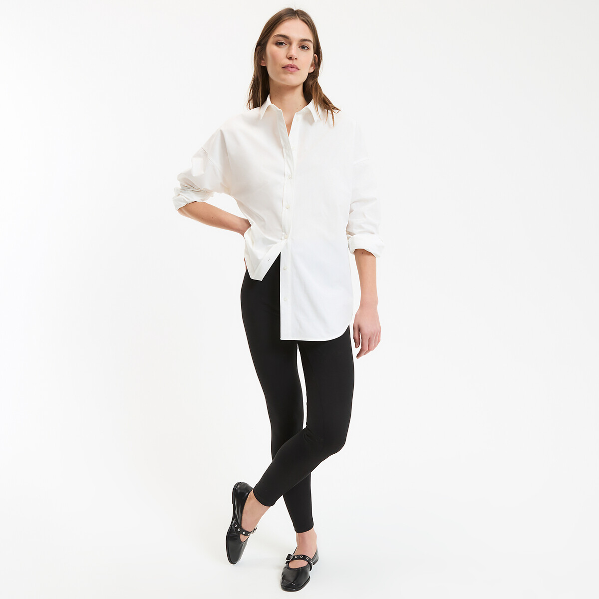Legging long, taille haute noir, LA REDOUTE COLLECTIONS