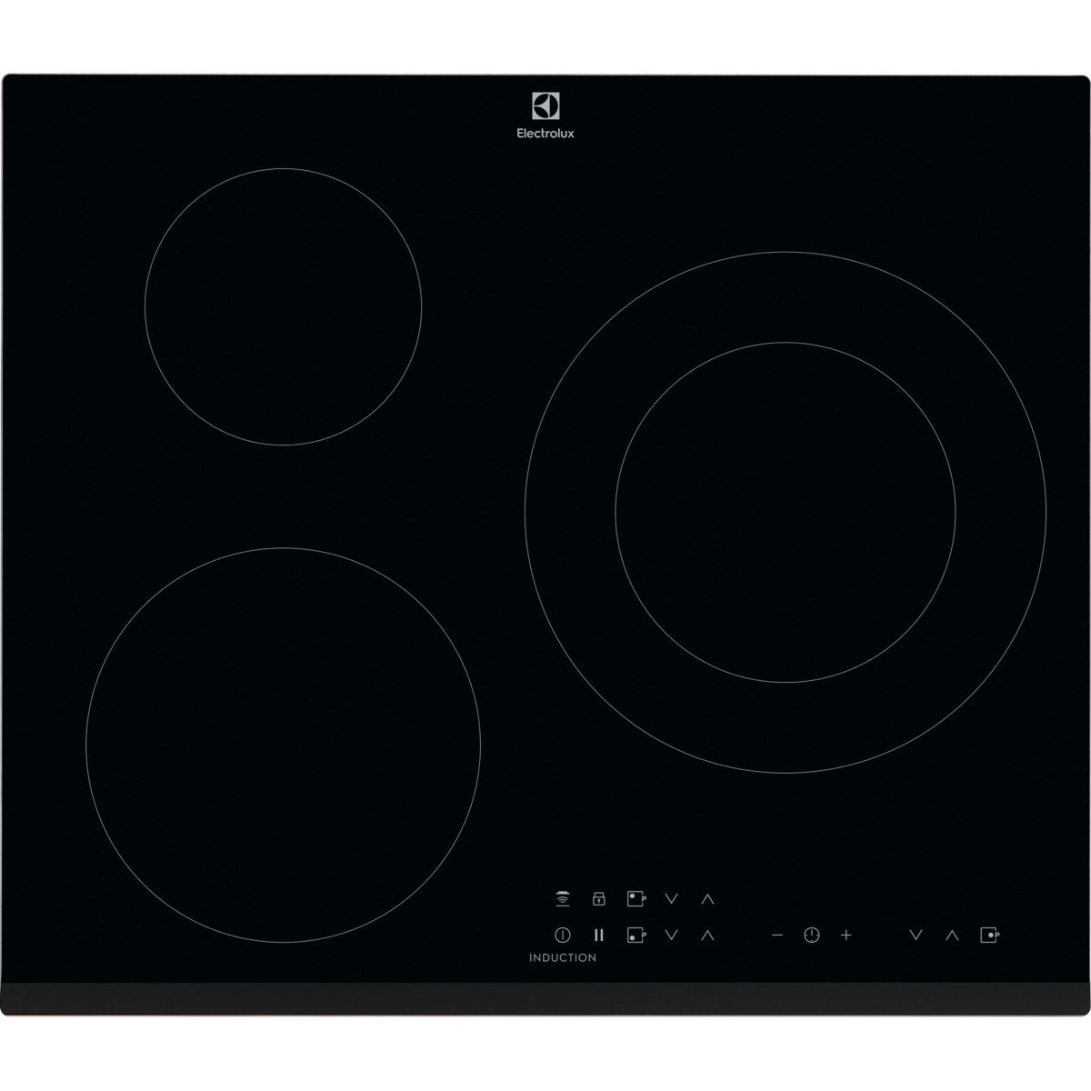 Plaque induction BIT60336BK - 3 foyers et Connexion hotte Hob2Hood couleur unique, ELECTROLUX