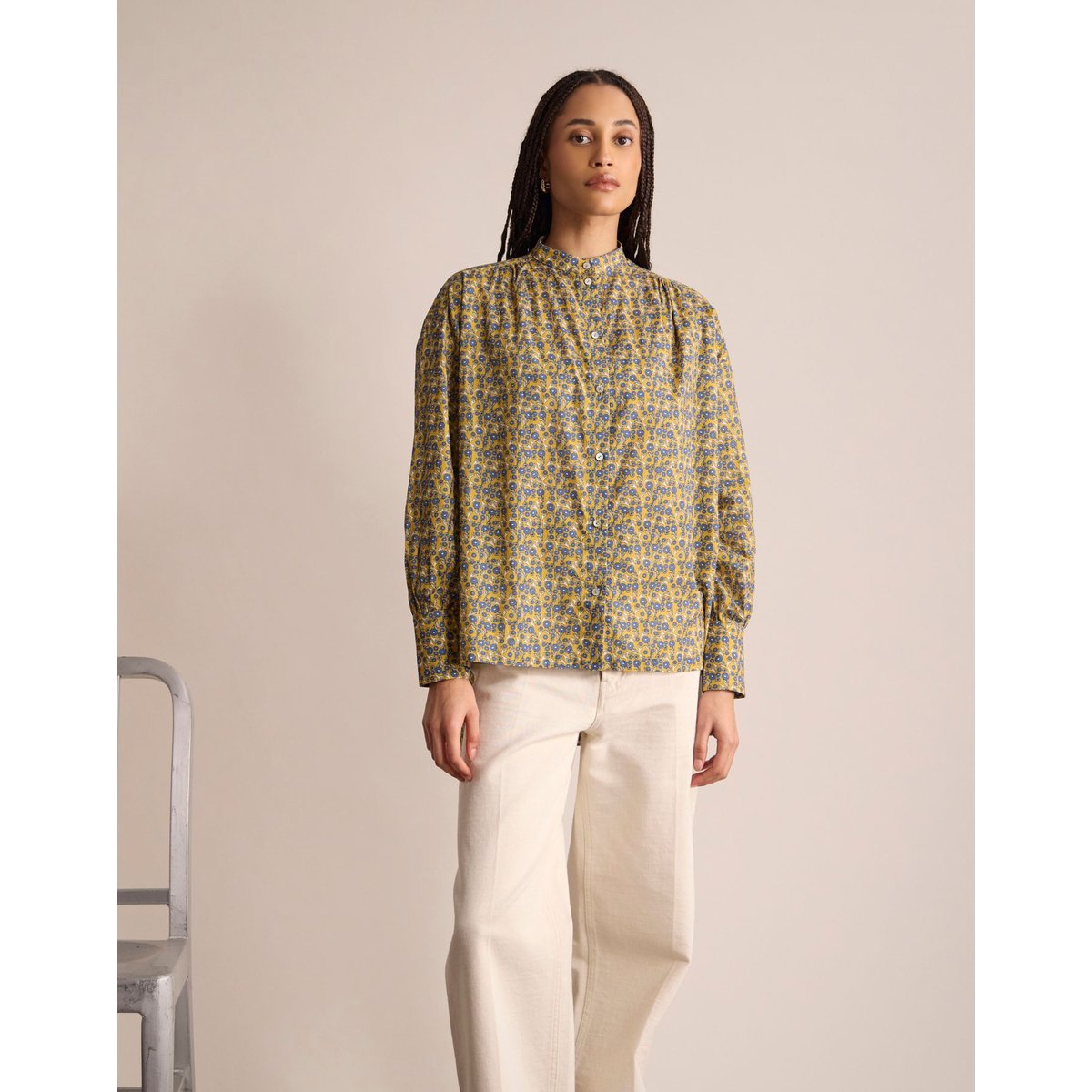 Chemise Adamo en coton ecru, INES DE LA FRESSANGE PARIS