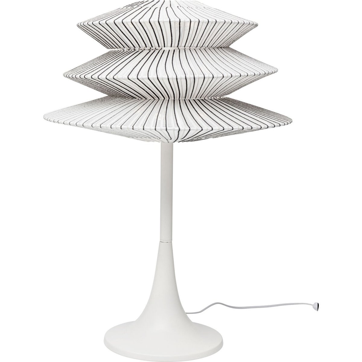 Lampe en acier et terylène, FACILE TRE blanc, KARE DESIGN