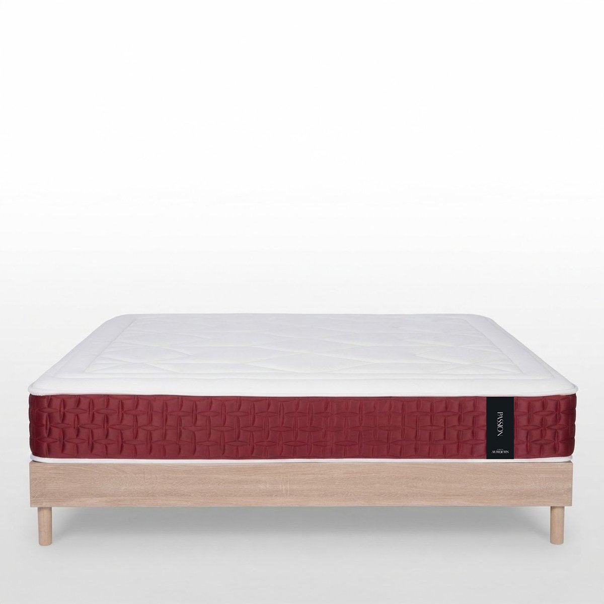 Ensemble Matelas PASSION et Sommier SÉLÉNA naturel, MAISON AUBERTIN