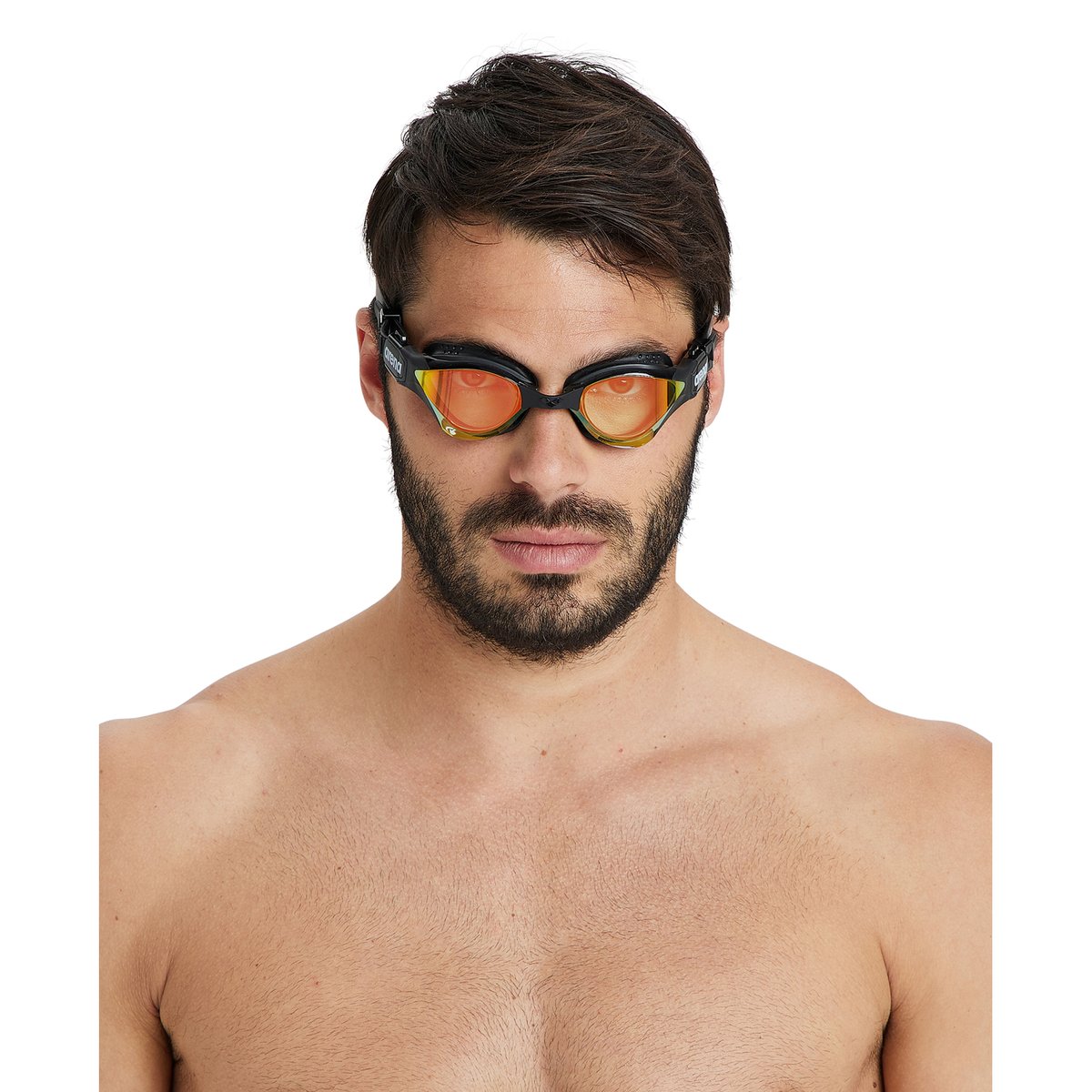 Lunettes s pour le triathlon Cobra Tri Swipe Mirror yellow copper-black, ARENA