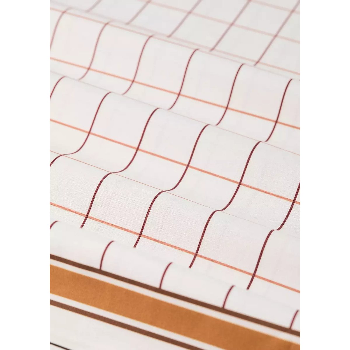 Housse de couette 100 % percale de coton Lit 180/200 cm cognac, MANGO HOME