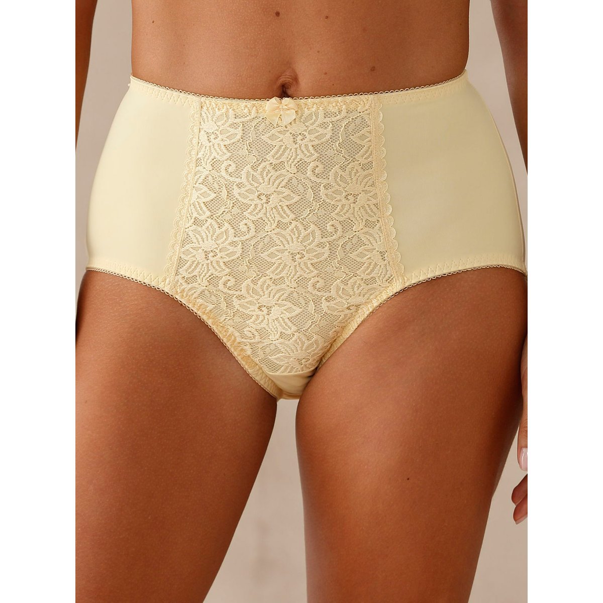 Culotte maxi effet ventre plat, lot de 2 jaune + blanc, DAXON
