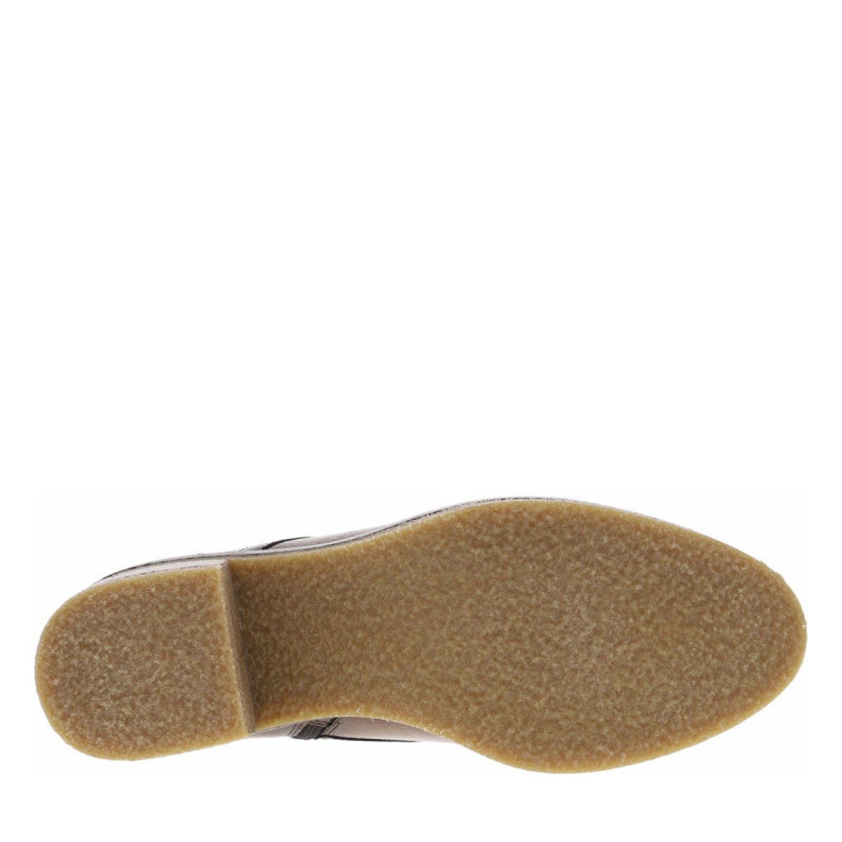 Boots en cuir taupe à semelle à talon décroché haut avec deux fermetures taupe, DORKING