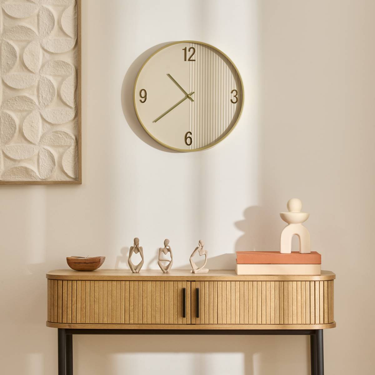 Horloge AMBER beige, ATMOSPHERA