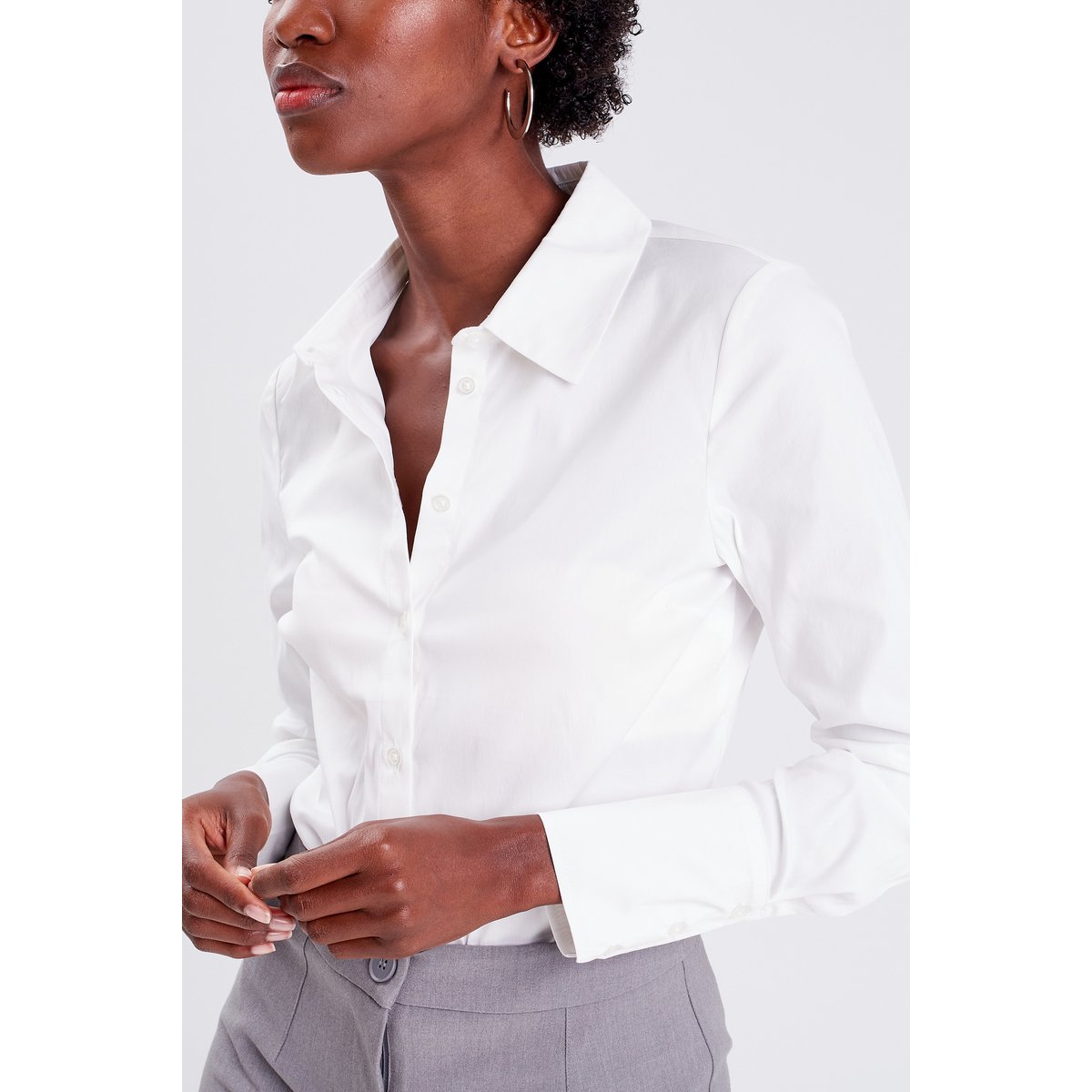 Chemise manches longues ecru, CACHE CACHE