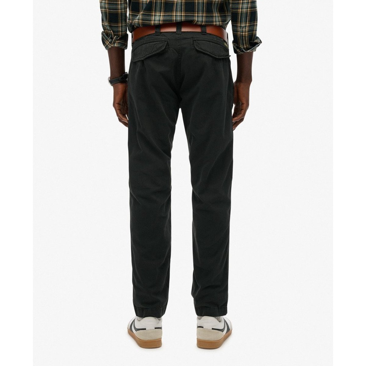 Pantalon Chino Utility noir délavé, SUPERDRY