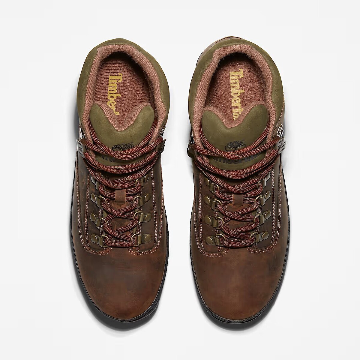 Boots en cuir, Euro Hiker Mide Lace marron, TIMBERLAND