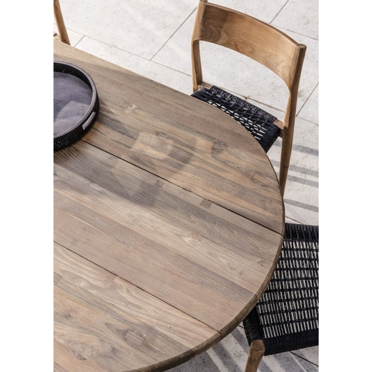 Table de repas ovale en teck massif - GUAJIRA marron, MATHI DESIGN