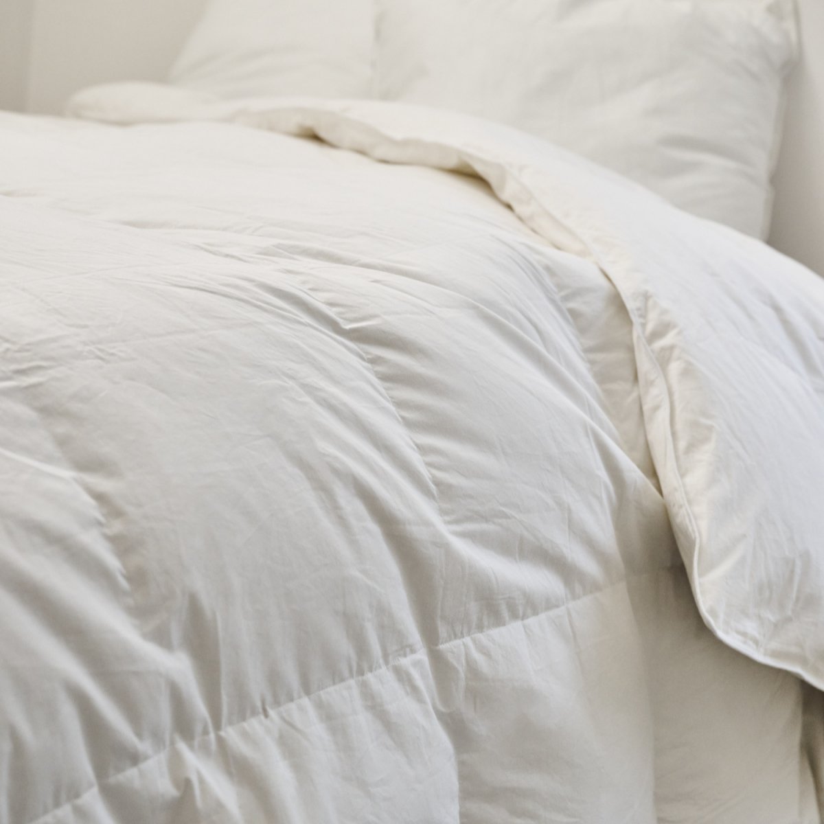 Couette été naturelle 90% DUVET DE CANARD blanc, BLEU CALIN