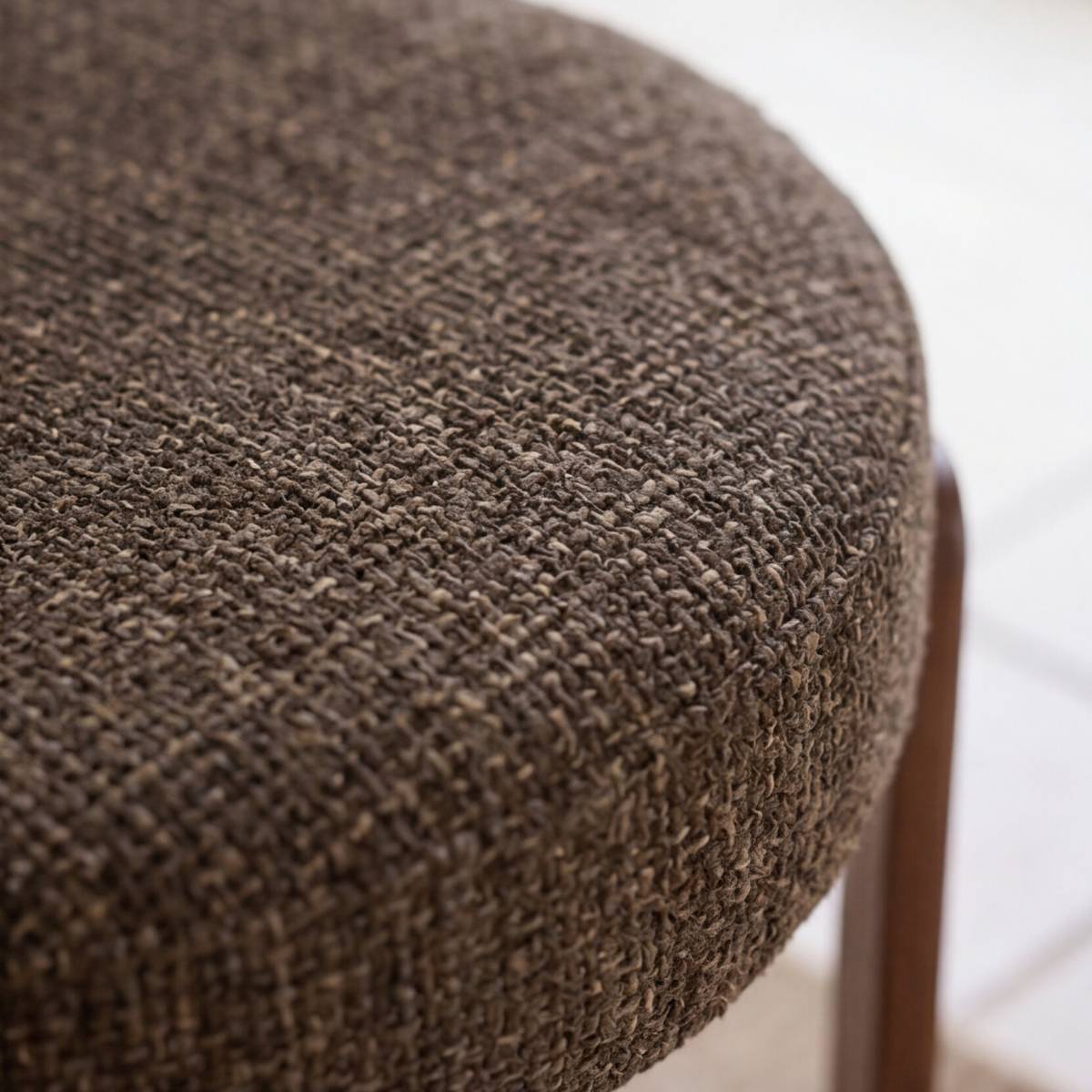 Chaise en tissu MANON marron, MADE IN MEUBLES