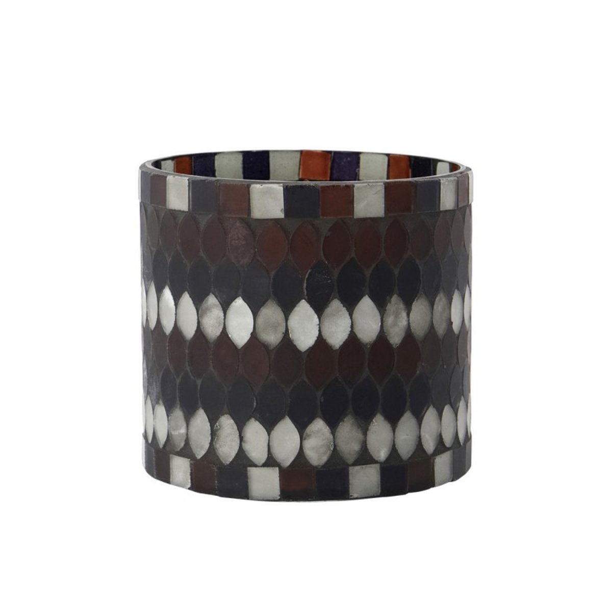 Photophore verre  Mosa brun, HOUSE DOCTOR