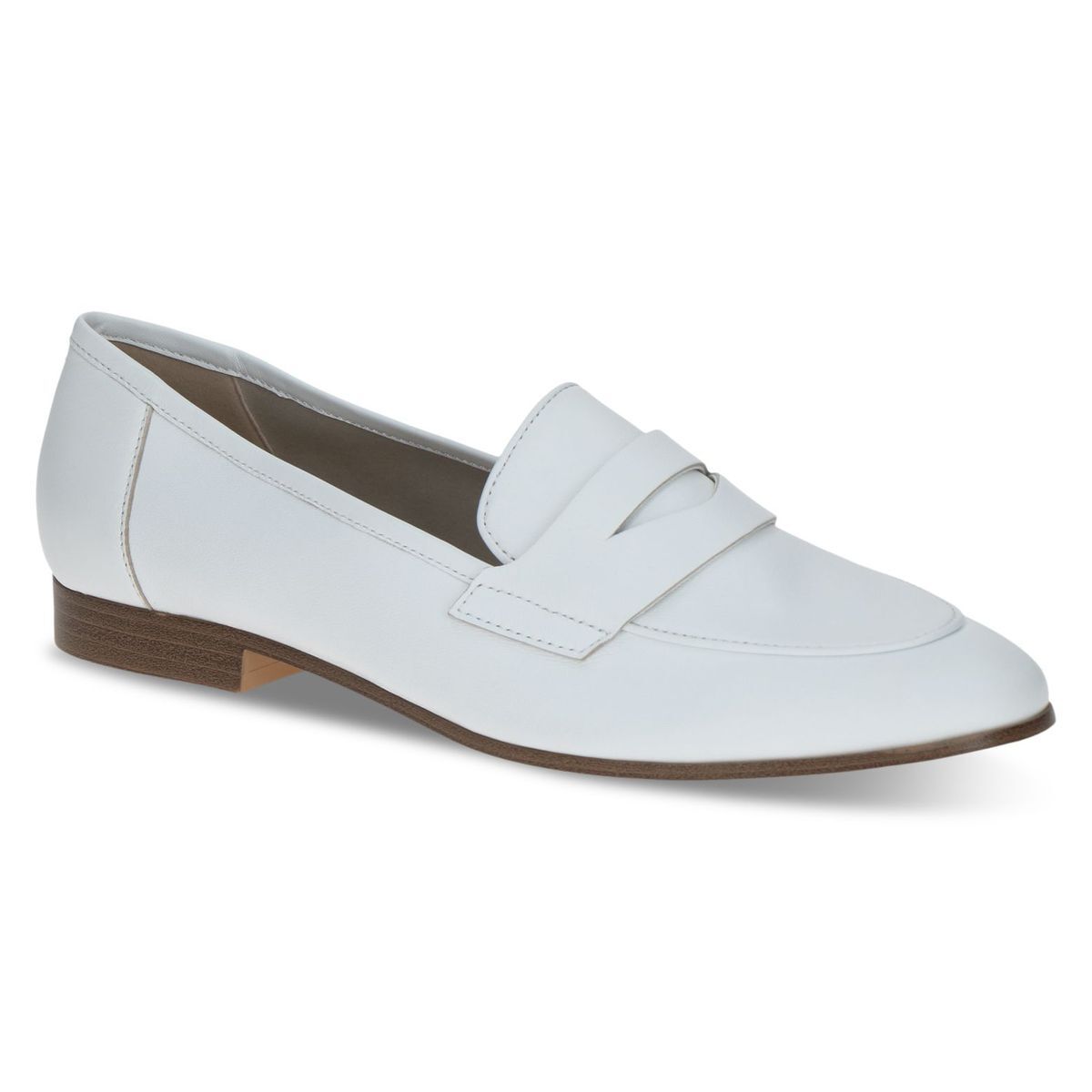 Slipper en cuir blanc nappa, CAPRICE
