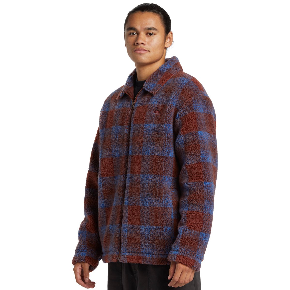 Veste zippée DECK marron deck fleece-henna, QUIKSILVER