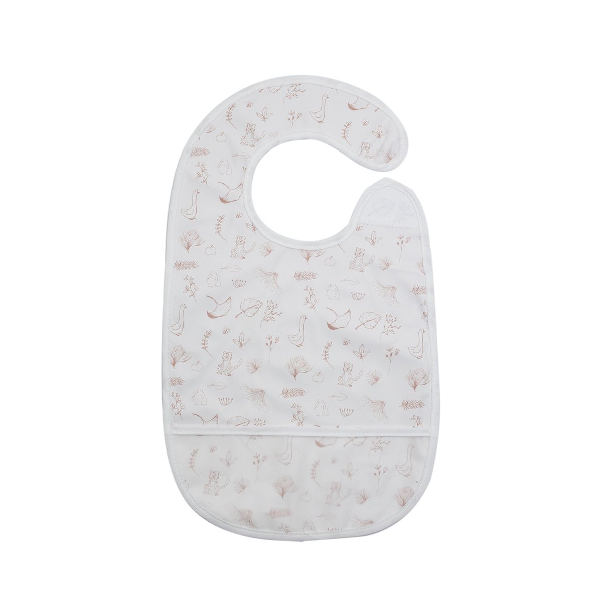 bavoir bébé avec poche blanco, TROIS KILOS SEPT