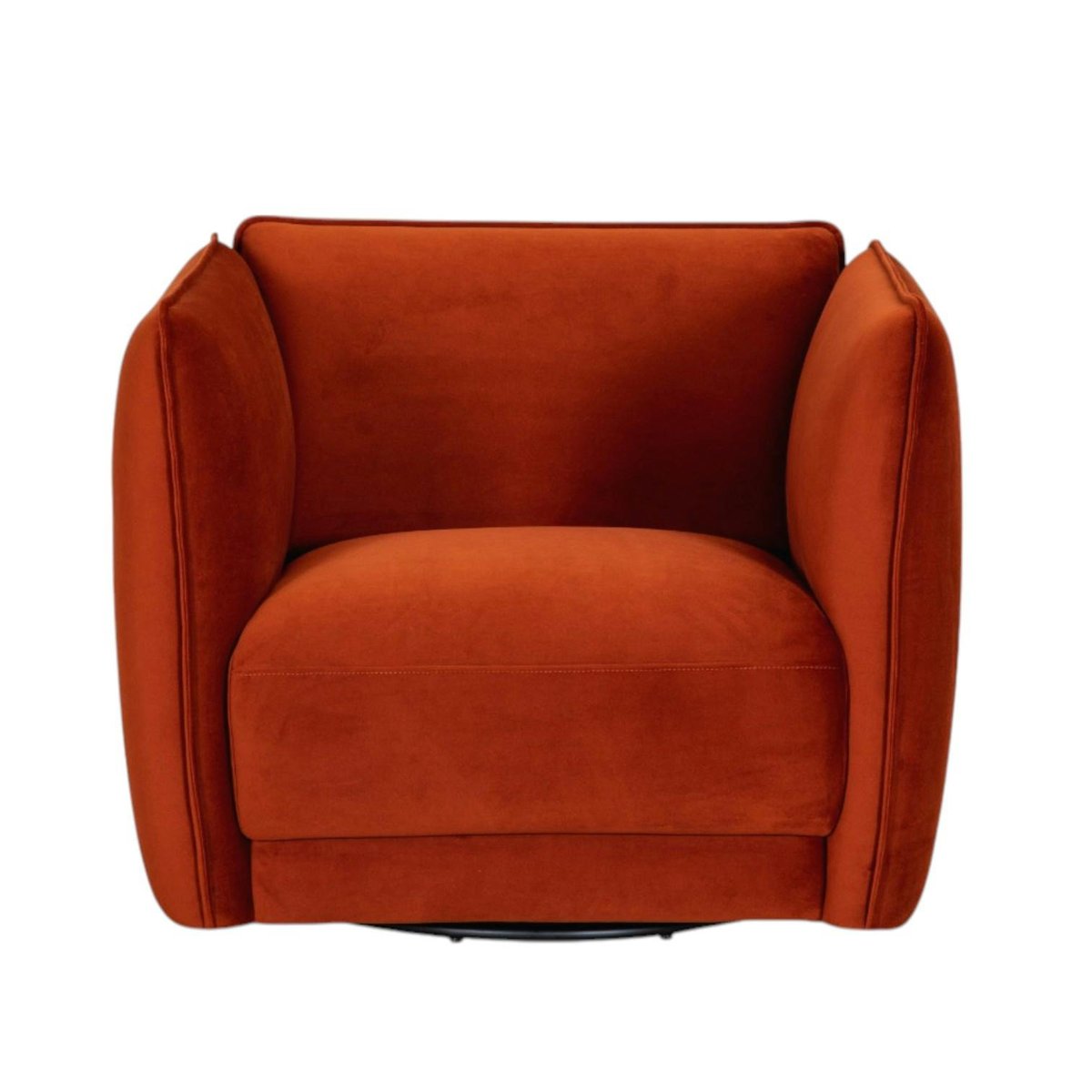 Fauteuil en velours brique SOFIA rouge, PIER IMPORT
