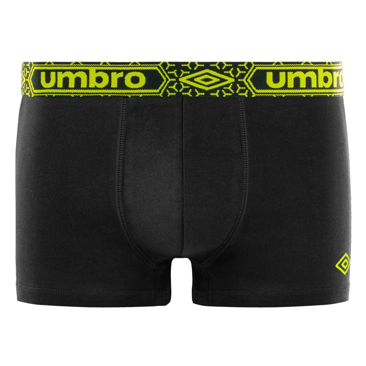 Lot De 8 Boxers Coton noir/blanc/bleu/gris chiné/rouge/jaune, UMBRO