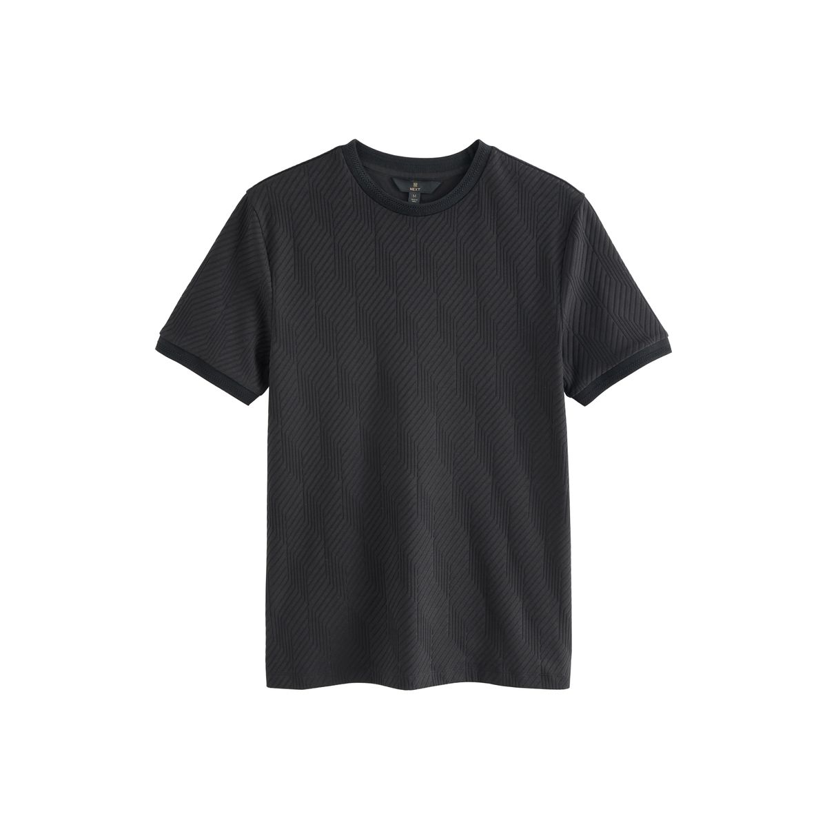 T-shirt élégant texturé noir, NEXT