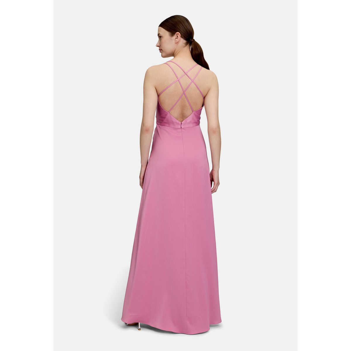 Robe de soirée à encolure en v perfect rose, VERA MONT