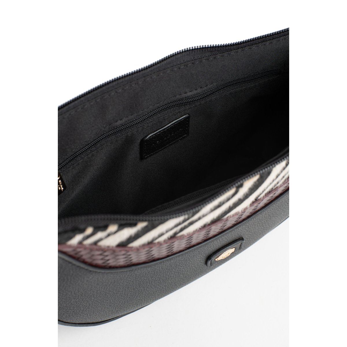 Sac porté épaule 1 anse ZOÉ noir, HEXAGONA