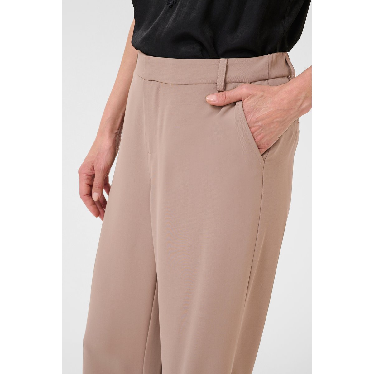 Pantalon de costume beige fossil, CREAM