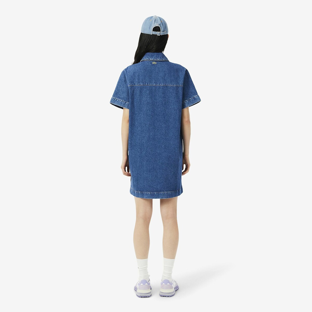Denim Mini Dress blue denim, LACOSTE