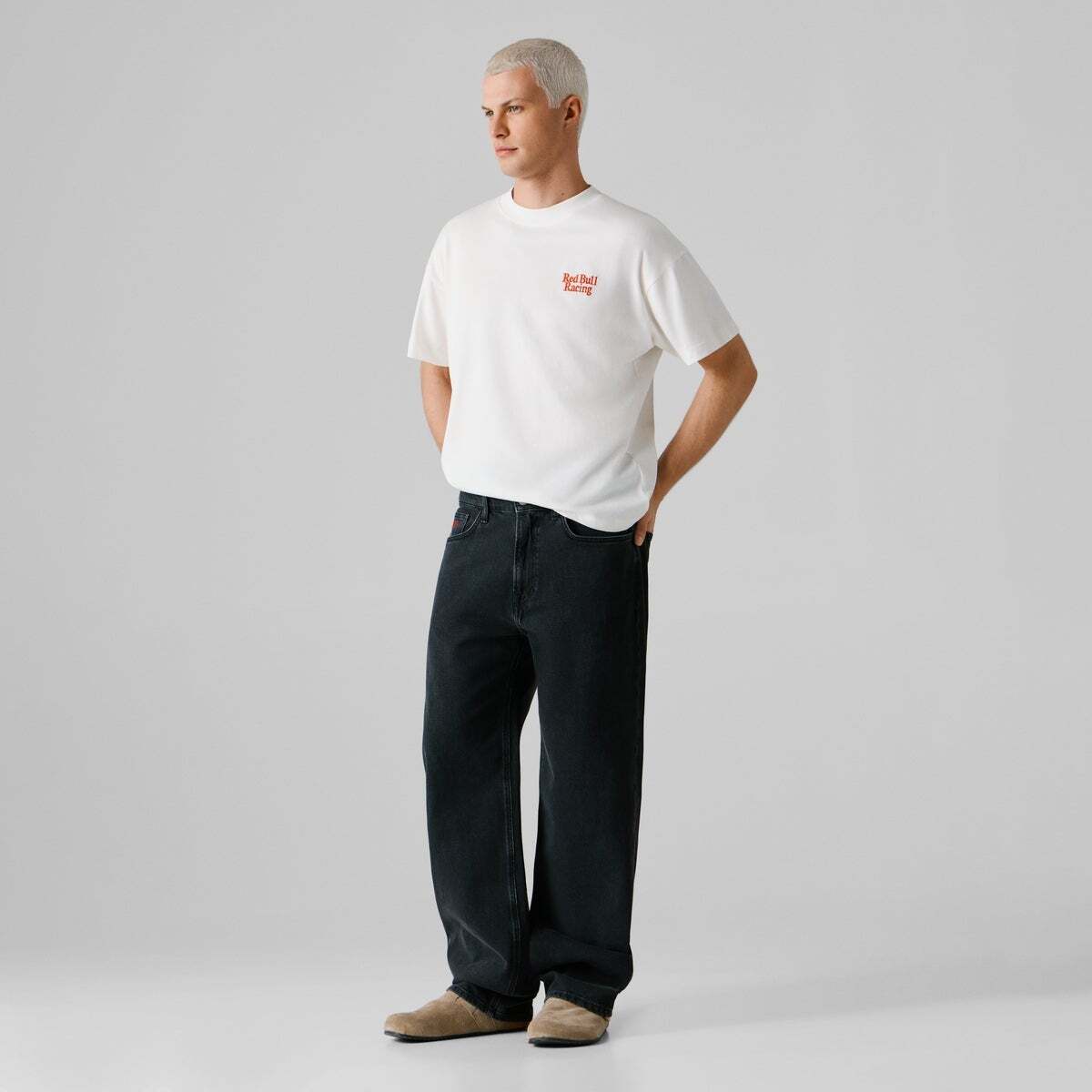 Jean Coupe Large, Taille Haute couleurs délavées, PEPE JEANS