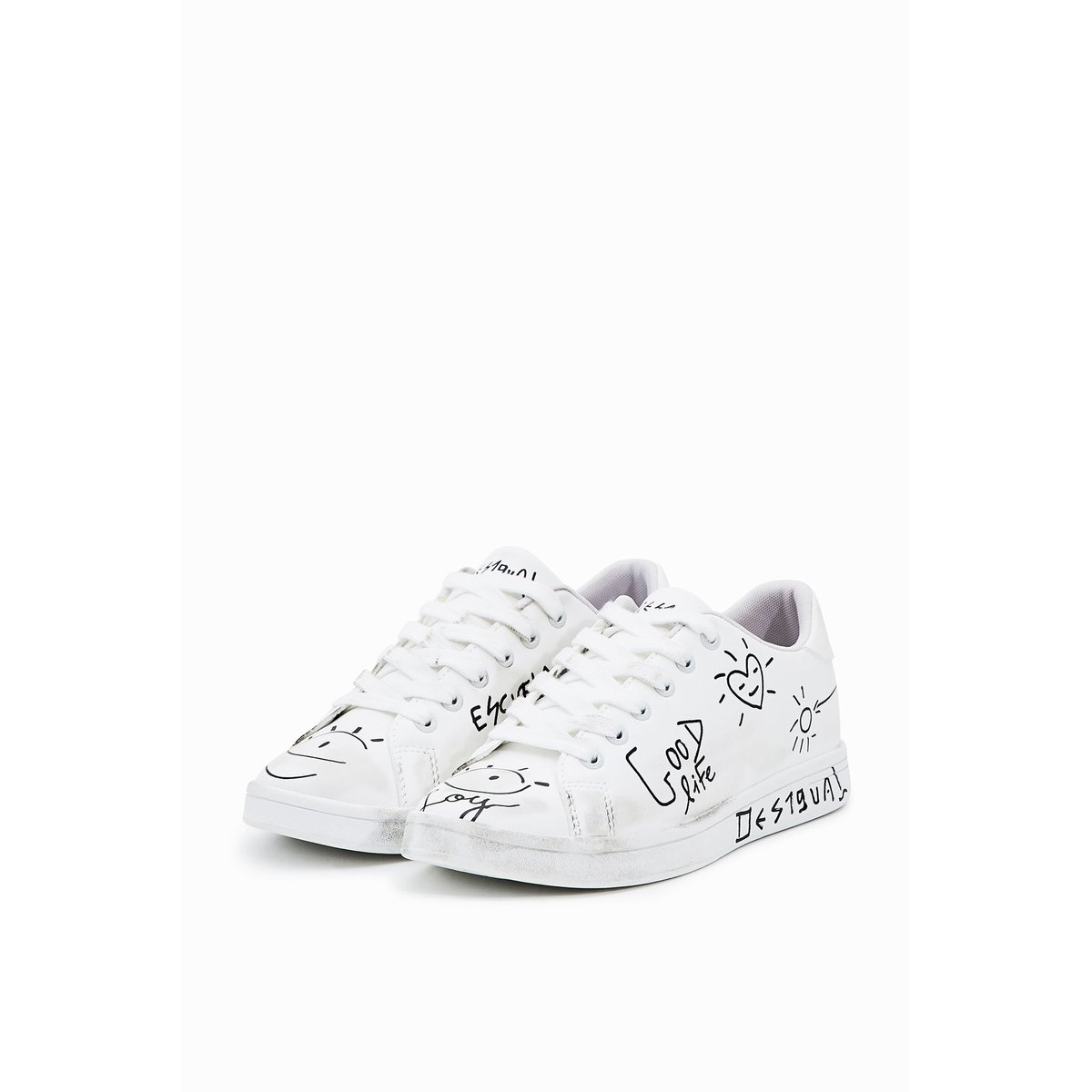 Baskets Dessins blanc, DESIGUAL